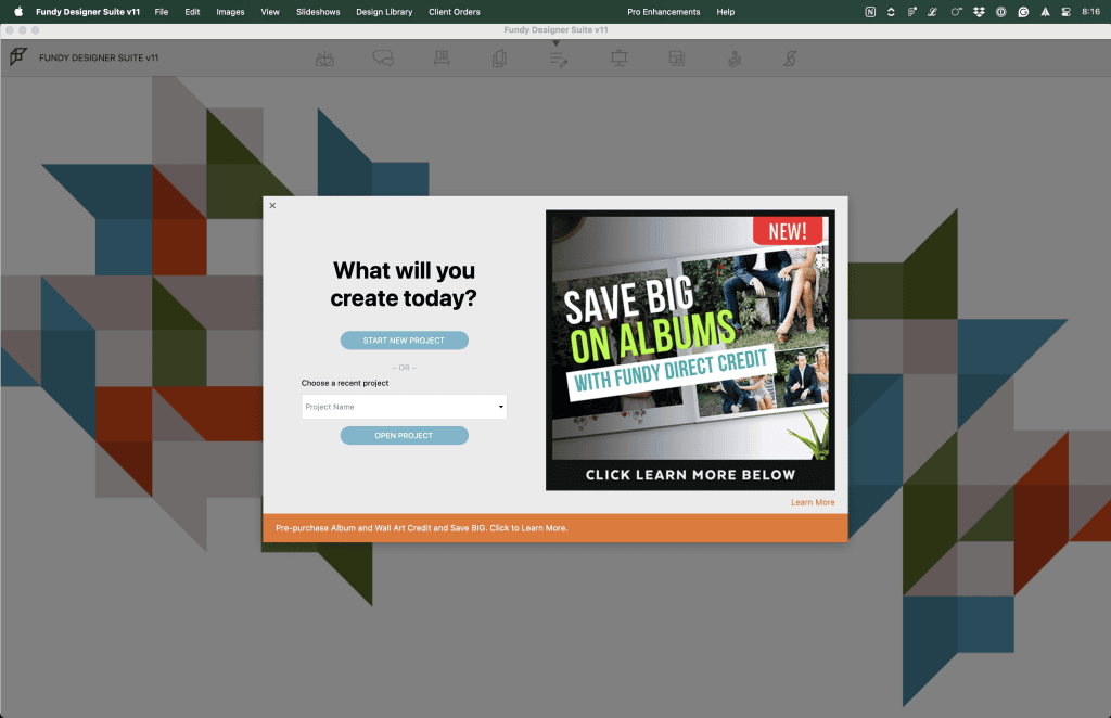 Custom Photo Album Design Tool.