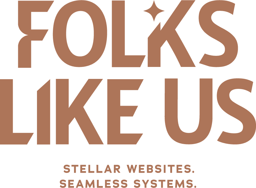 Logo of Folks Like Us, a community-focused website.